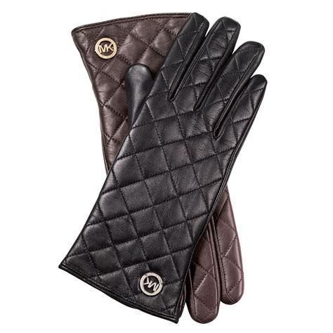 michael kors red leather gloves|michael kors black leather gloves.